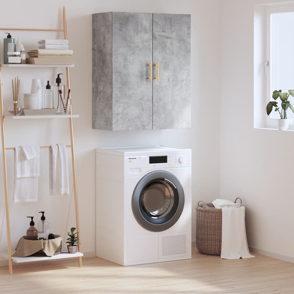Wall Mounted Cabinet Concrete Grey 69.5x34x90 cm - Tyrell & Tyrell