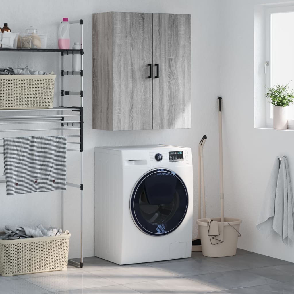 Wall Mounted Cabinet Grey Sonoma 69.5x34x90 cm - Merlin Deals