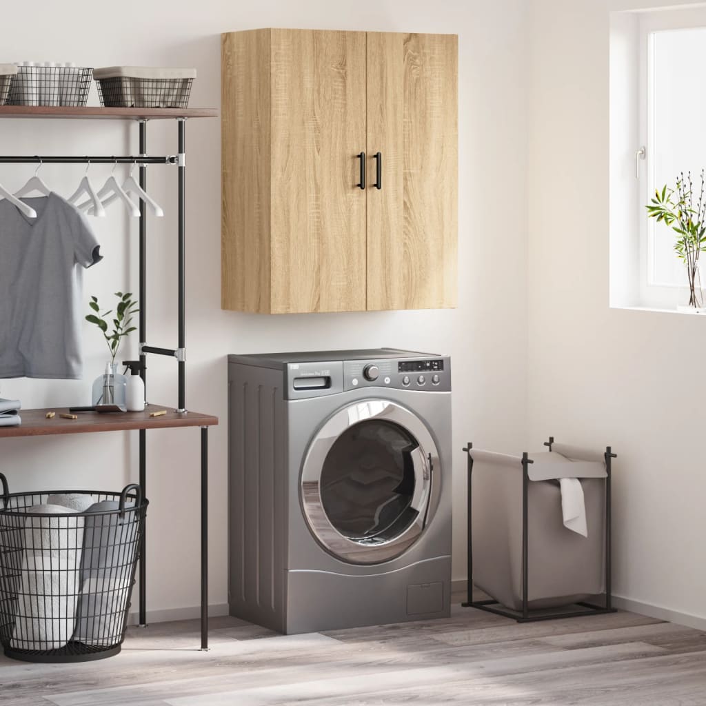 Wall Mounted Cabinet Sonoma Oak 69.5x34x90 cm - Merlin Deals