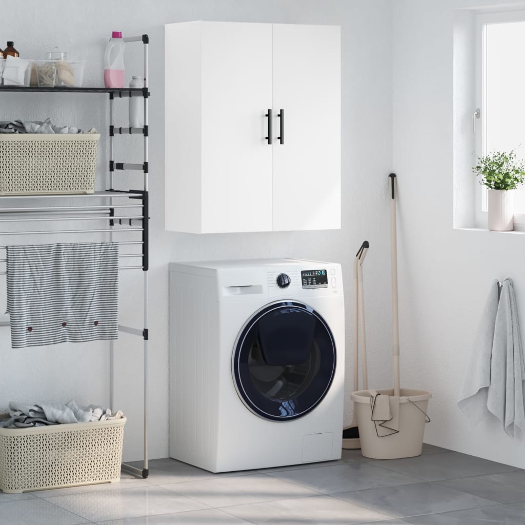 Wall Mounted Cabinet White 69.5x34x90 cm - Millennium Furniture