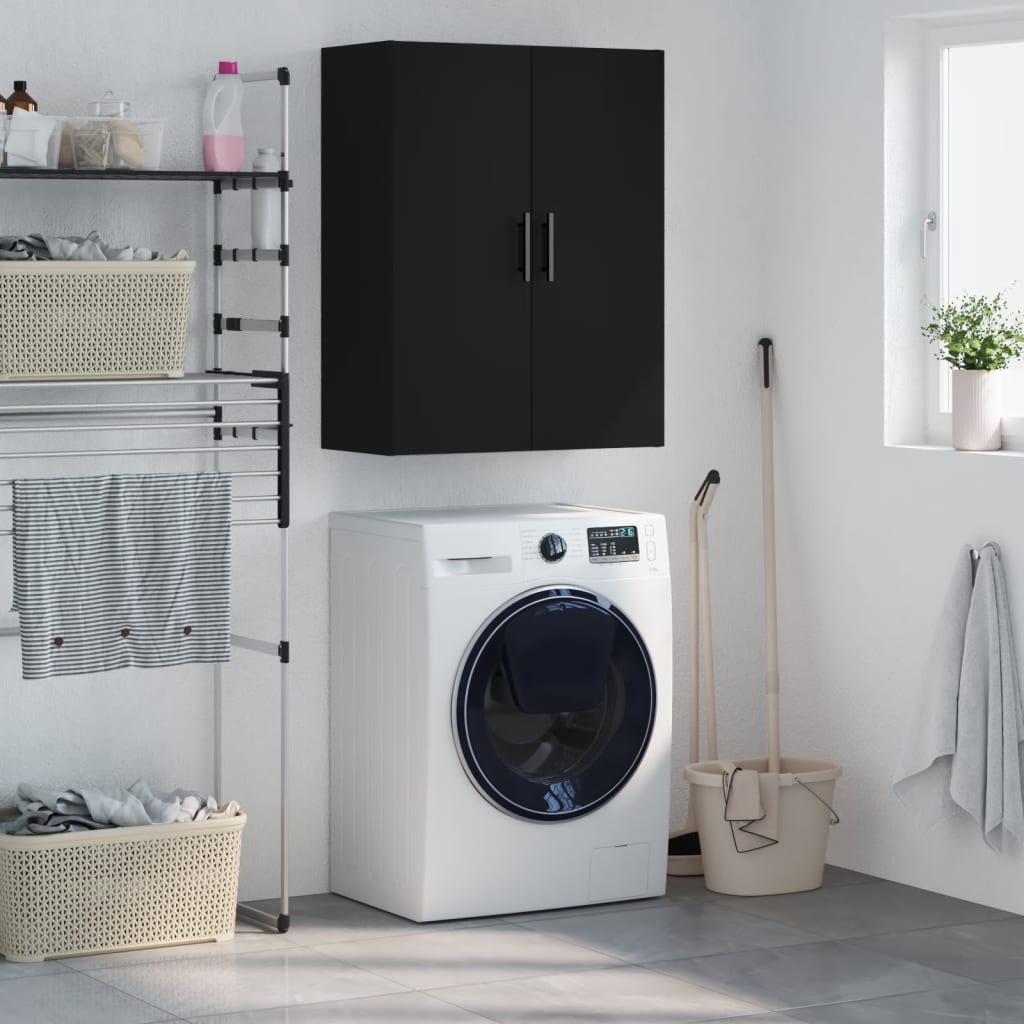 Wall Mounted Cabinet Black 69.5x34x90 cm - Style and Chic