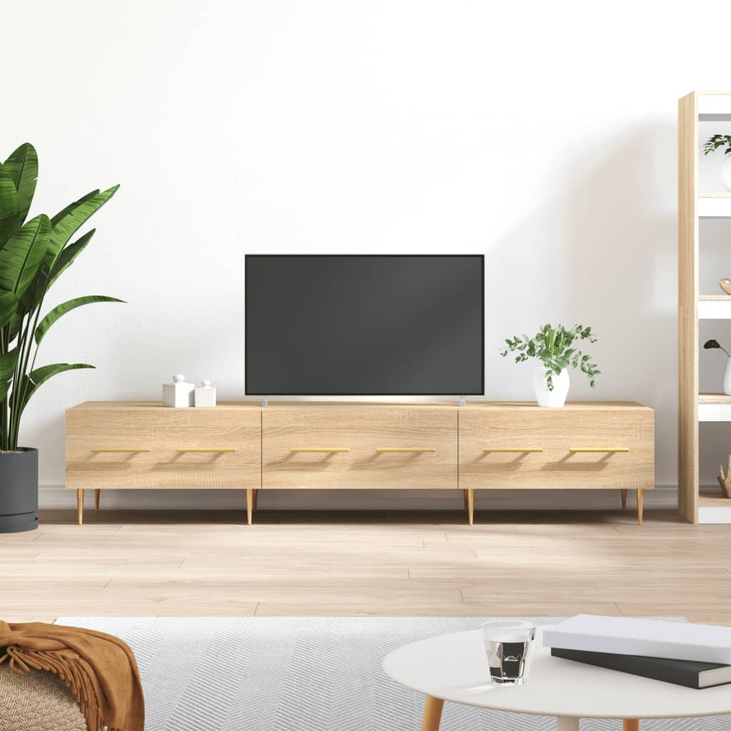 TV Cabinet Sonoma Oak 150x36x30 cm Engineered Wood - Merlin Deals