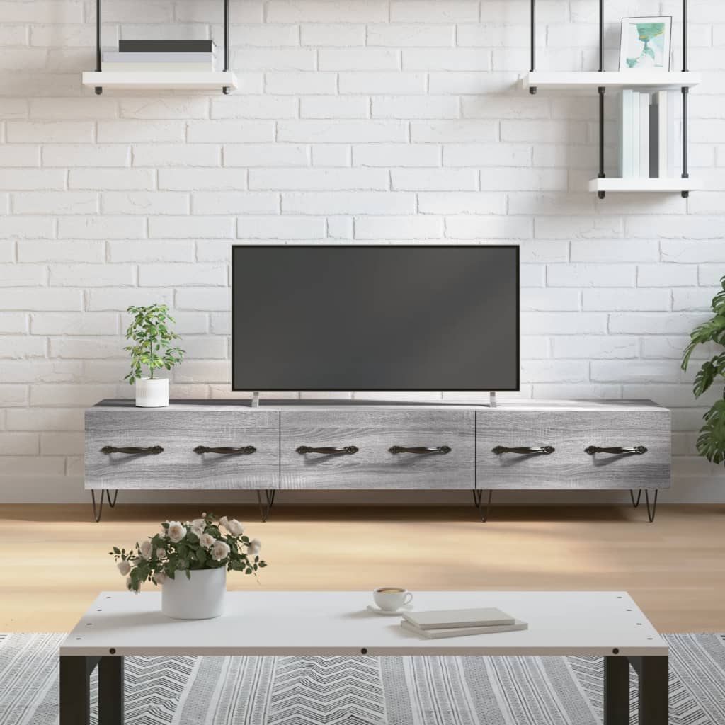 TV Cabinet Grey Sonoma 150x36x30 cm Engineered Wood - Unbeatable Bargains