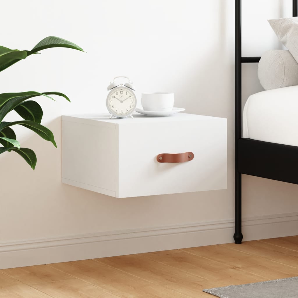 Wall-mounted Bedside Cabinet White 35x35x20 cm - Discount Dealers