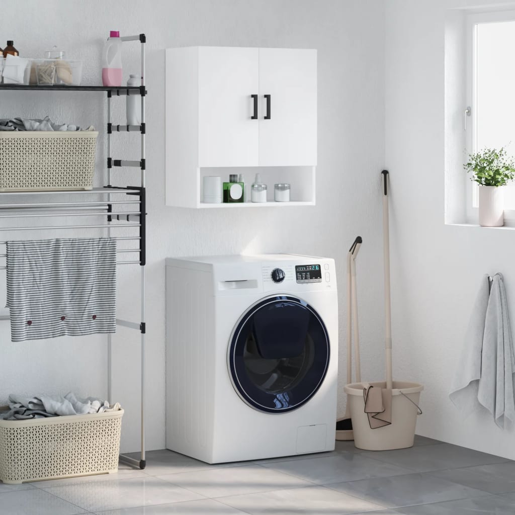 Wall Cabinet White 60x31x70 cm Engineered Wood - Merlin Deals