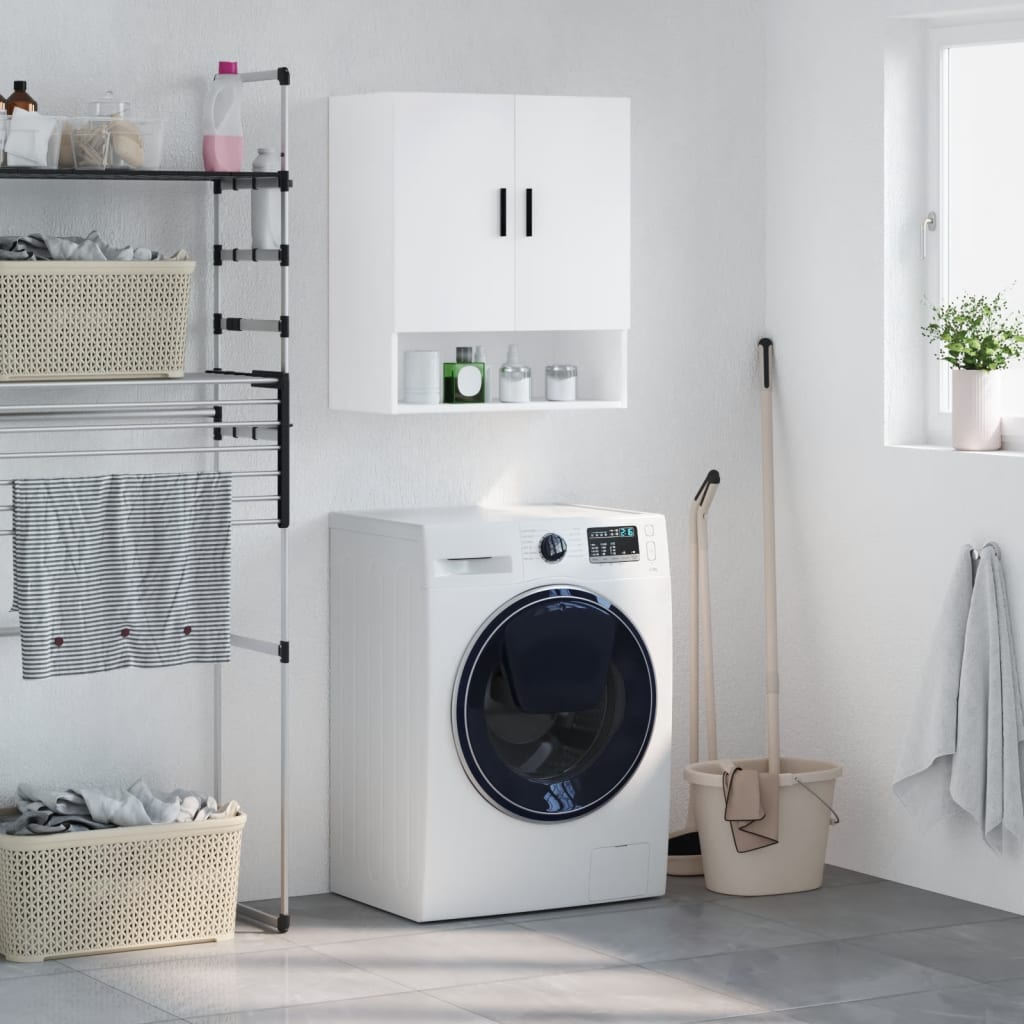 Wall Cabinet White 60x31x70cm Engineered Wood - All Things Good