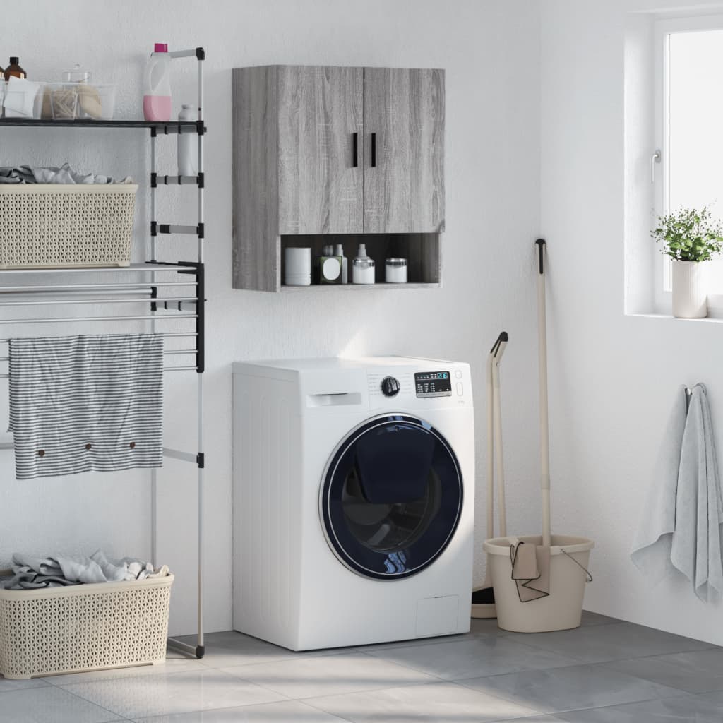 Wall Cabinet Grey Sonoma 60x31x70 cm Engineered Wood - All Things Good