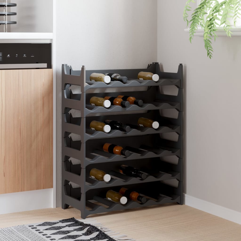 Wine Rack for 36 Bottles PP Stackable - Style and Chic