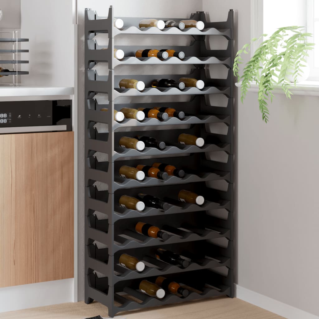 Wine Rack for 60 Bottles PP Stackable - Style and Chic