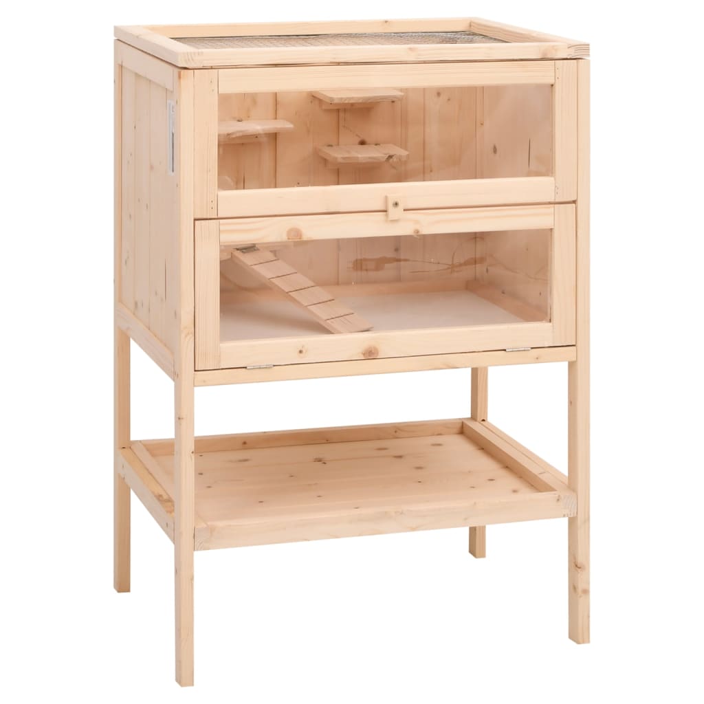 Hamster Cage 55x40x80 cm Solid Wood Fir - Millennium Furniture