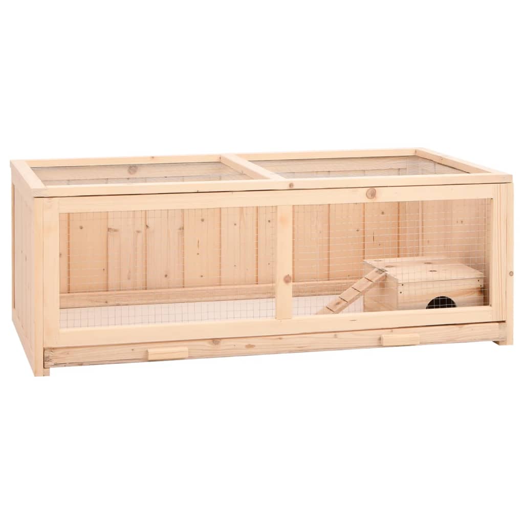 Hamster Cage 104x52x38 cm Solid Wood Fir - Style and Chic