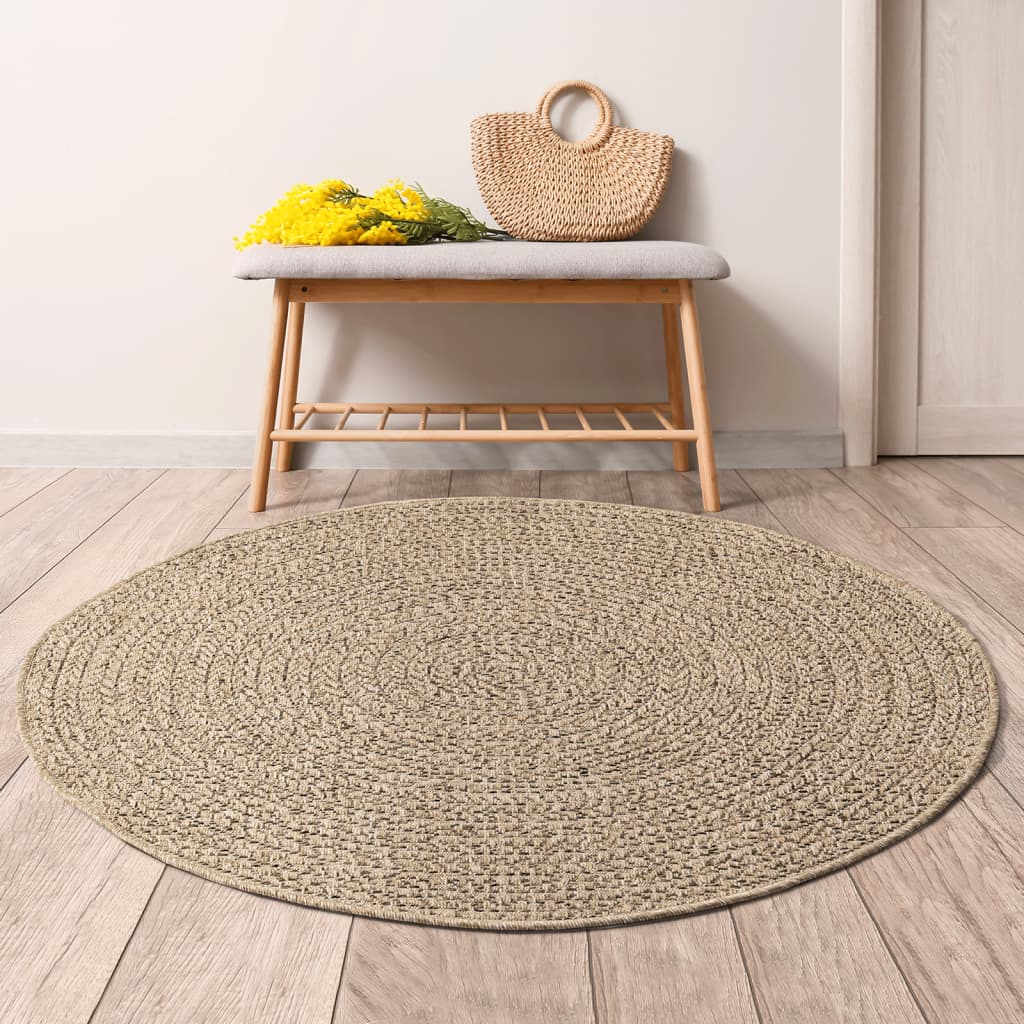 Rug 160cm Jute Look Indoor and Outdoor - Style and Chic