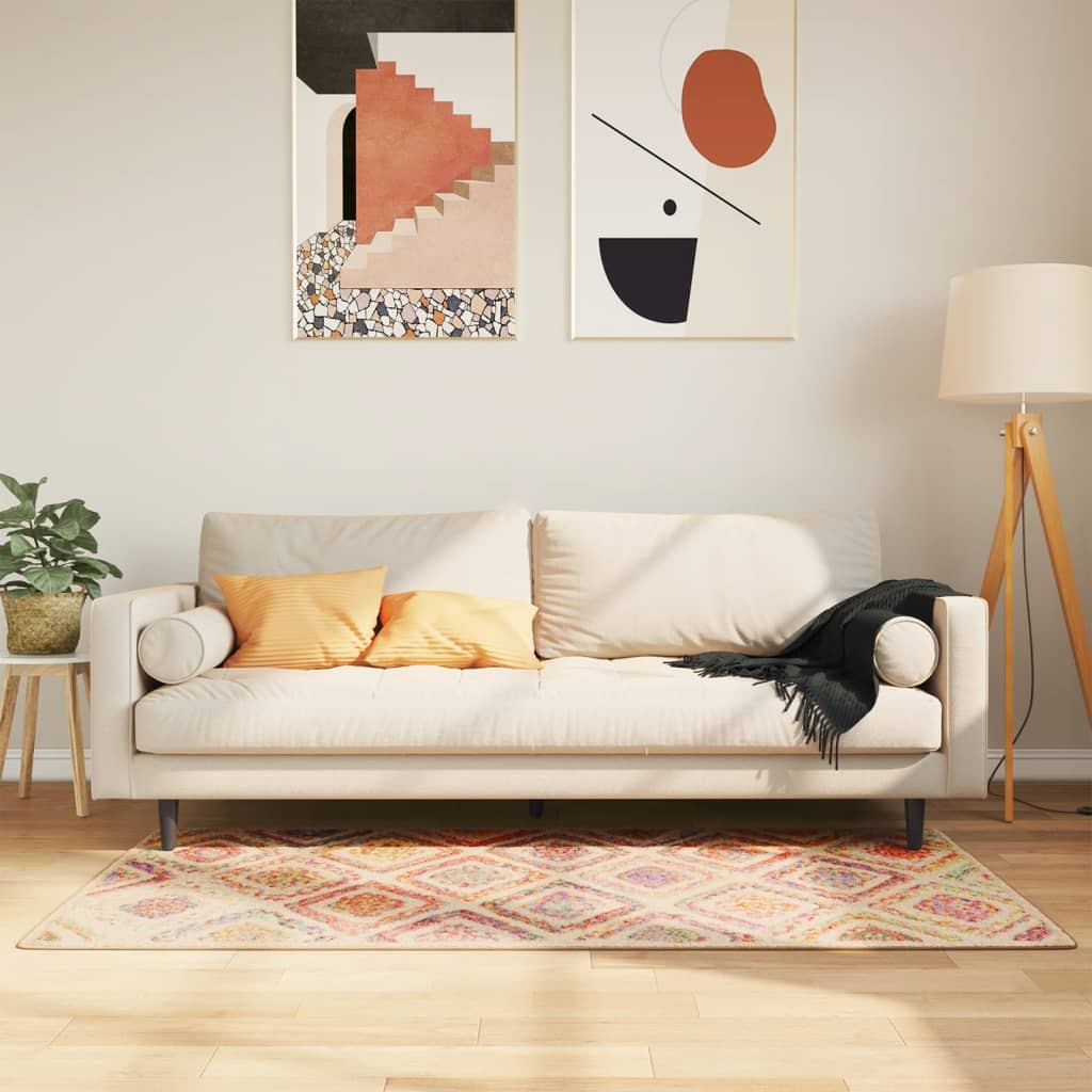 Rug Washable Multicolour 80x150cm Anti Slip - Discount Dealers