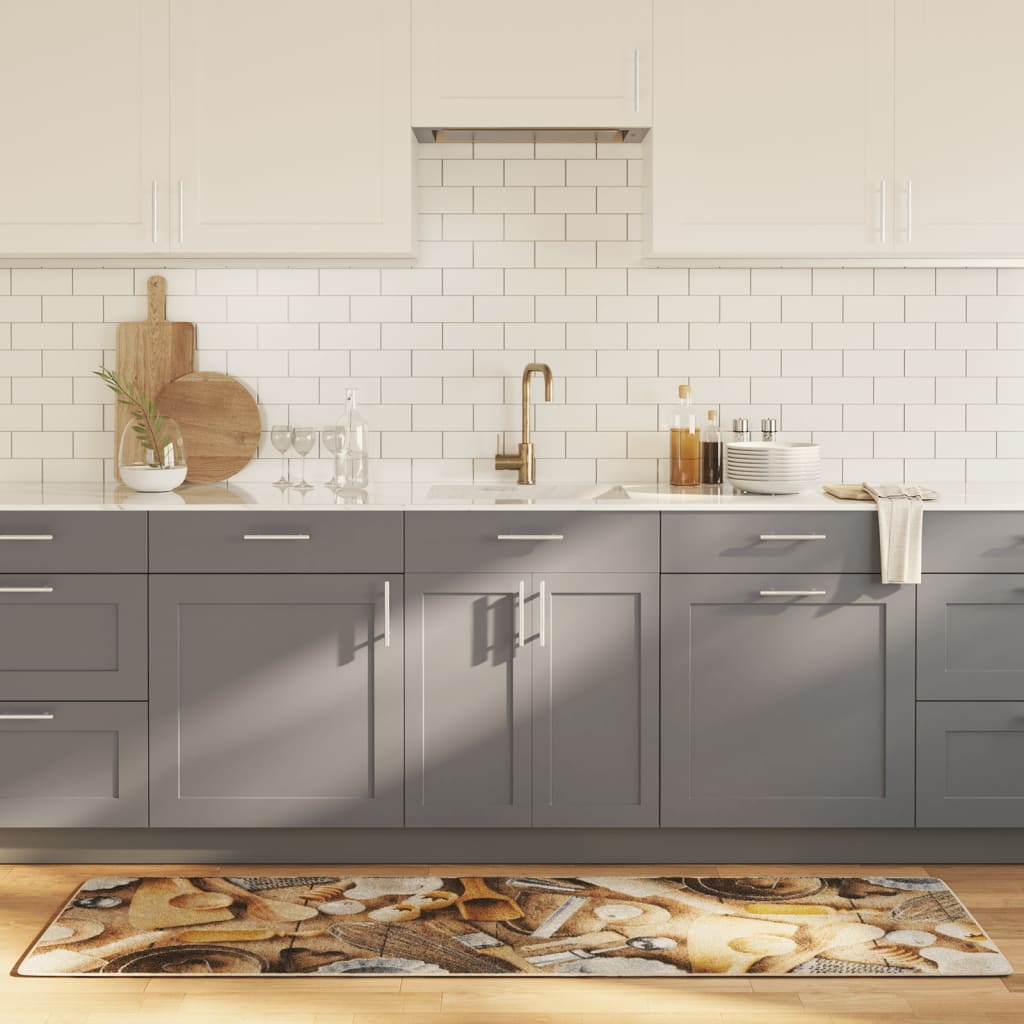 Kitchen Rug Multicolour 60x180 cm Washable Anti Slip - Millennium Furniture