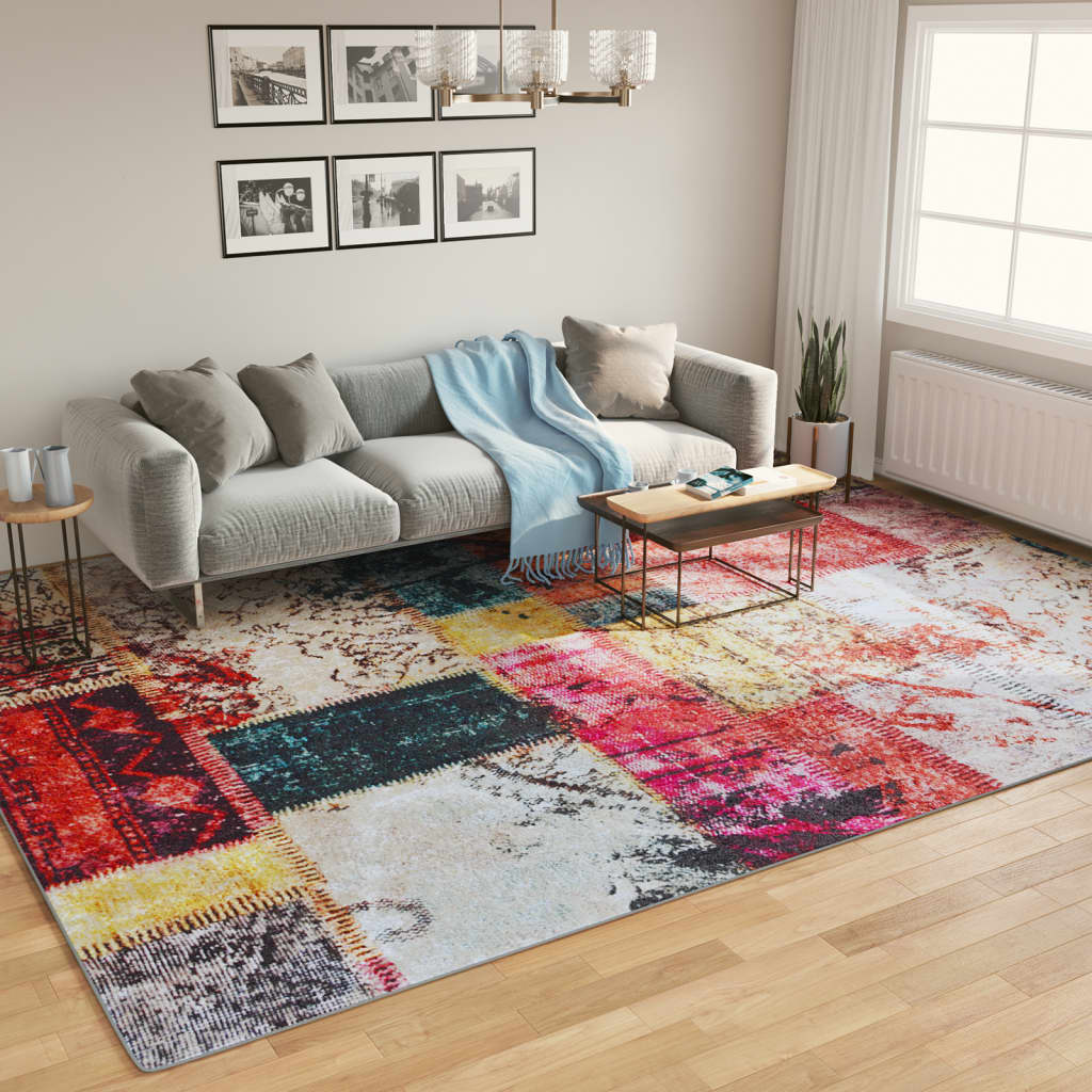 Rug Washable Multicolour 400x300cm Anti Slip - All Things Good