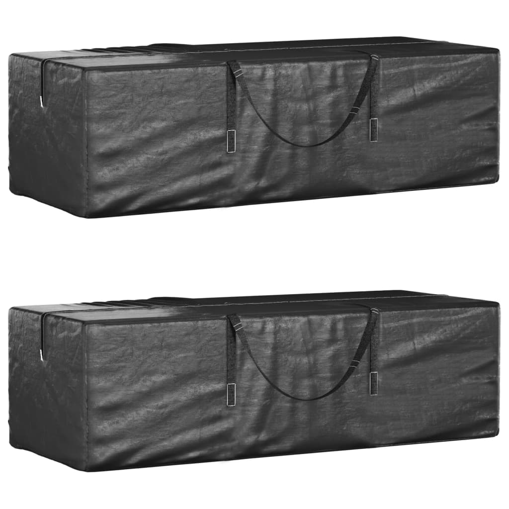 Faune Christmas Tree Storage Bags 2 pcs Black Polyethylene - Direct Imports