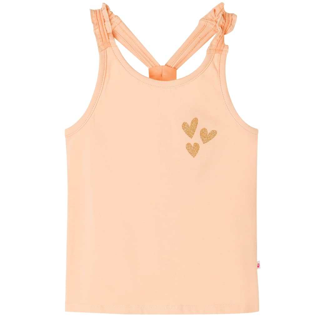 Kids' Tank Top Light Orange 128 - Brittle & Co