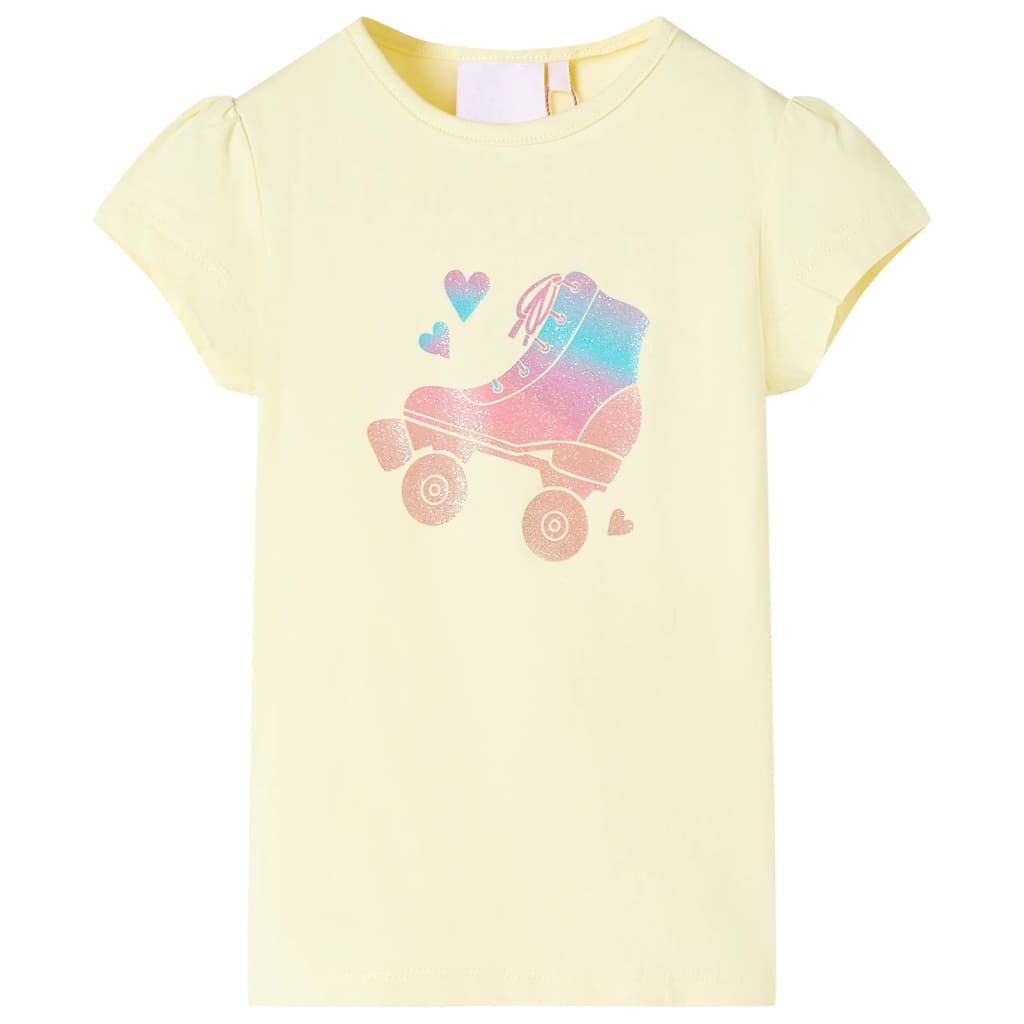 Kids' T-shirt Soft Yellow 128 - Merlin Deals