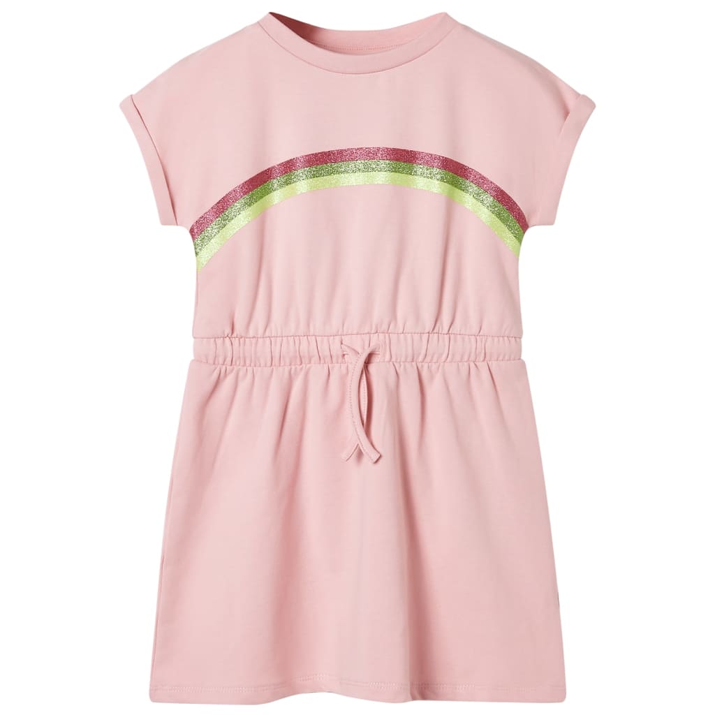 Kids' Dress with Drawstring Light Pink 104 - Merkel Designers