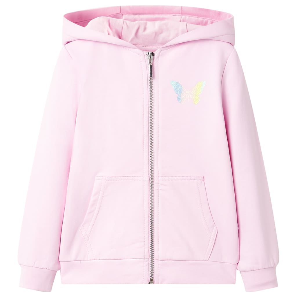 Kids' Hooded Sweatshirt Light Pink 92 - Direct Imports