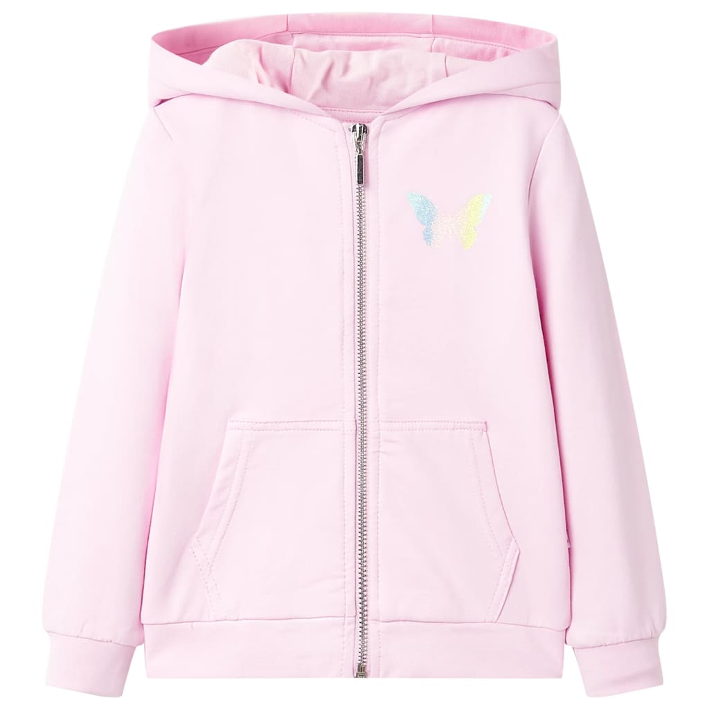 Kids' Hooded Sweatshirt Light Pink 104 - Brittle & Co