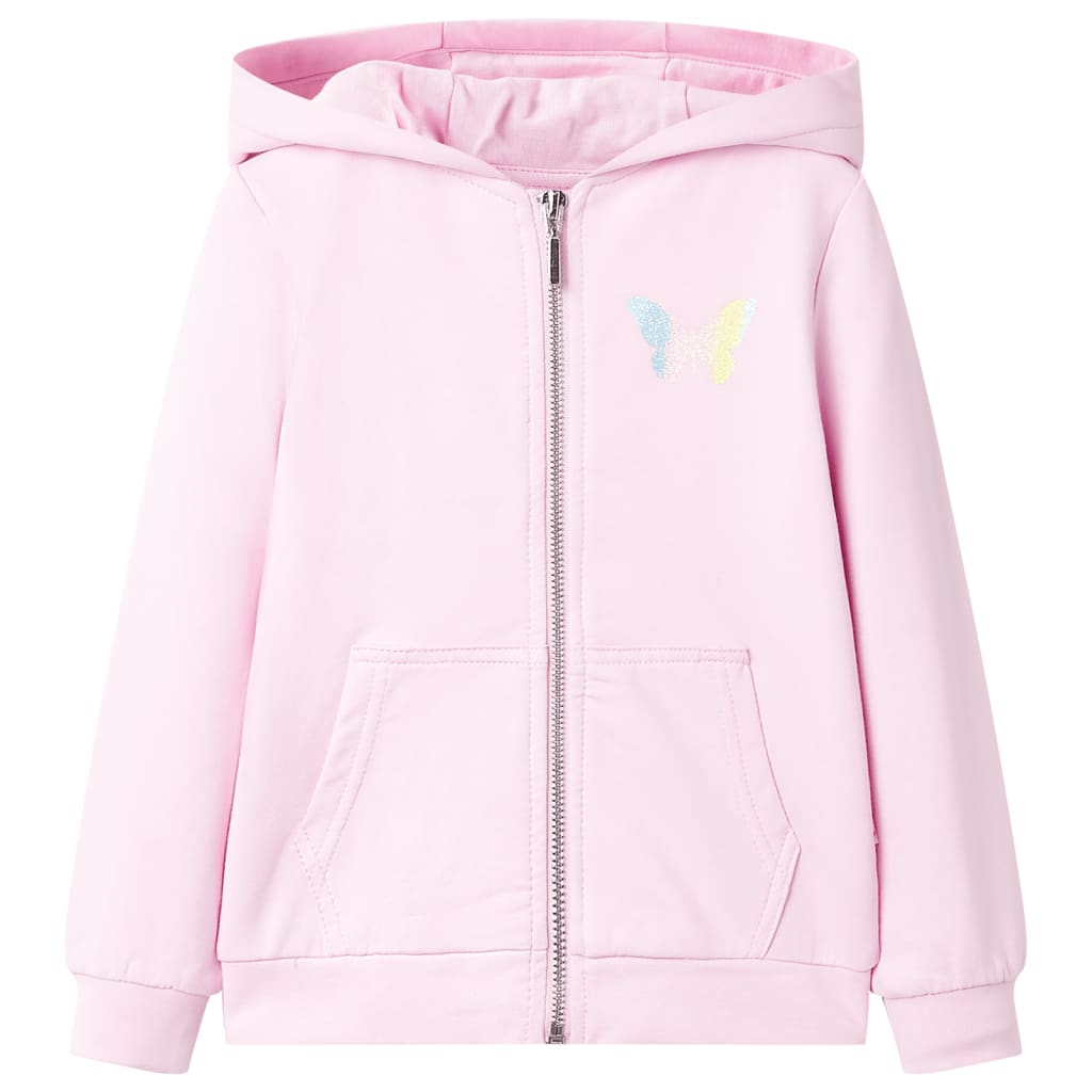 Kids' Hooded Sweatshirt Light Pink 116 - Merlin Deals