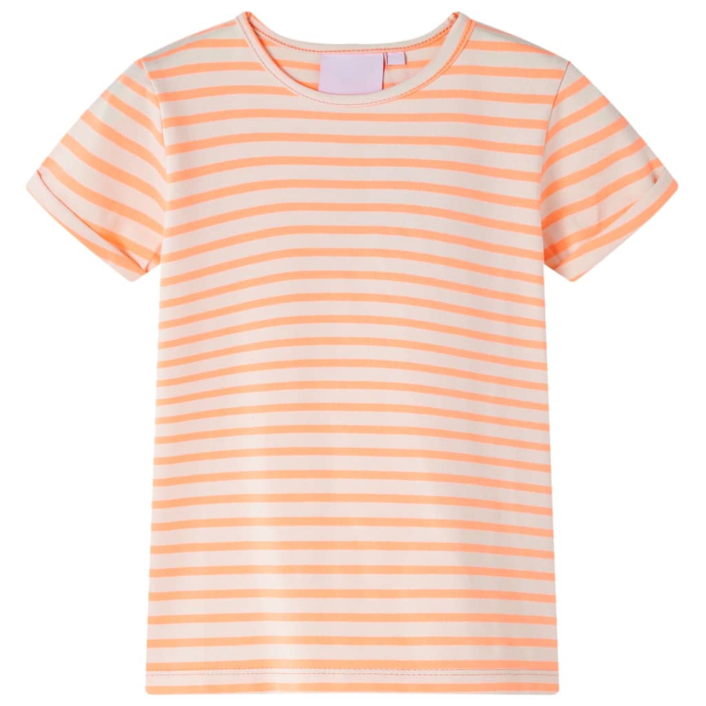 Kids' T-shirt Neon Orange 116 - Brittle & Co