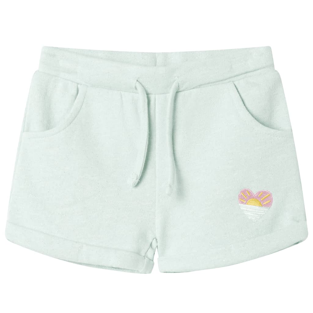 Kids' Shorts with Drawstring Mixed Light Mint 116 - Brittle & Co