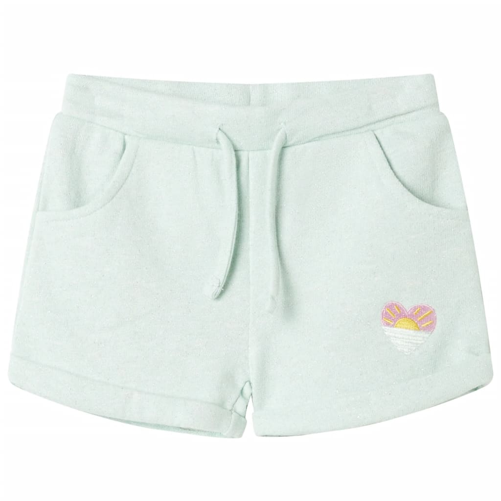 Kids' Shorts with Drawstring Mixed Light Mint 140 - R and M Furniture