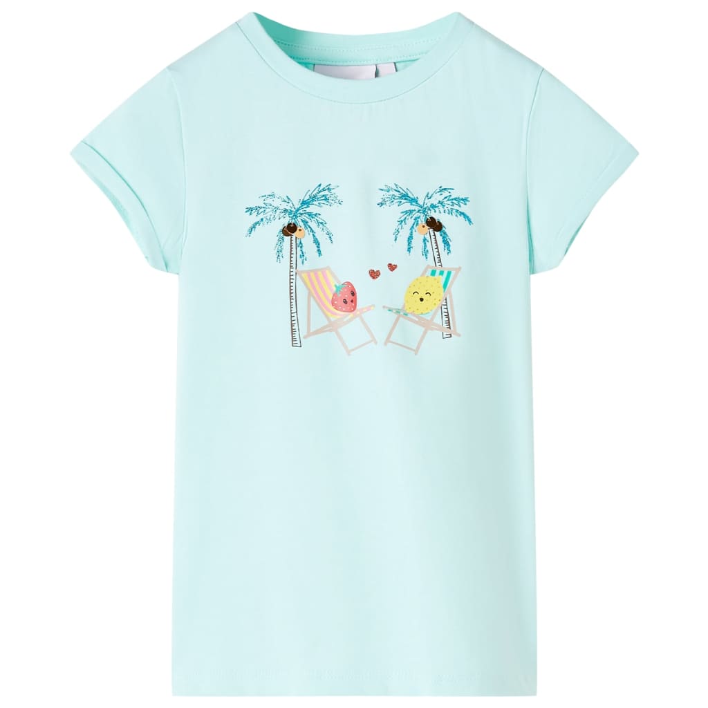 Kids' T-shirt Light Aqua 128 - Merlin Deals