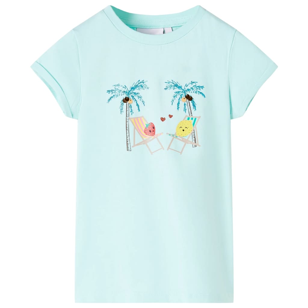 Kids' T-shirt Light Aqua 140 - Merkel Designers