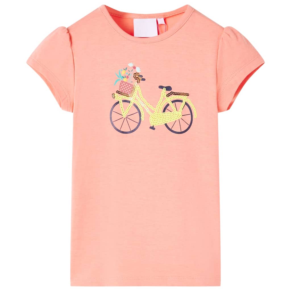 Kids' T-shirt Neon Coral 140 - Direct Imports