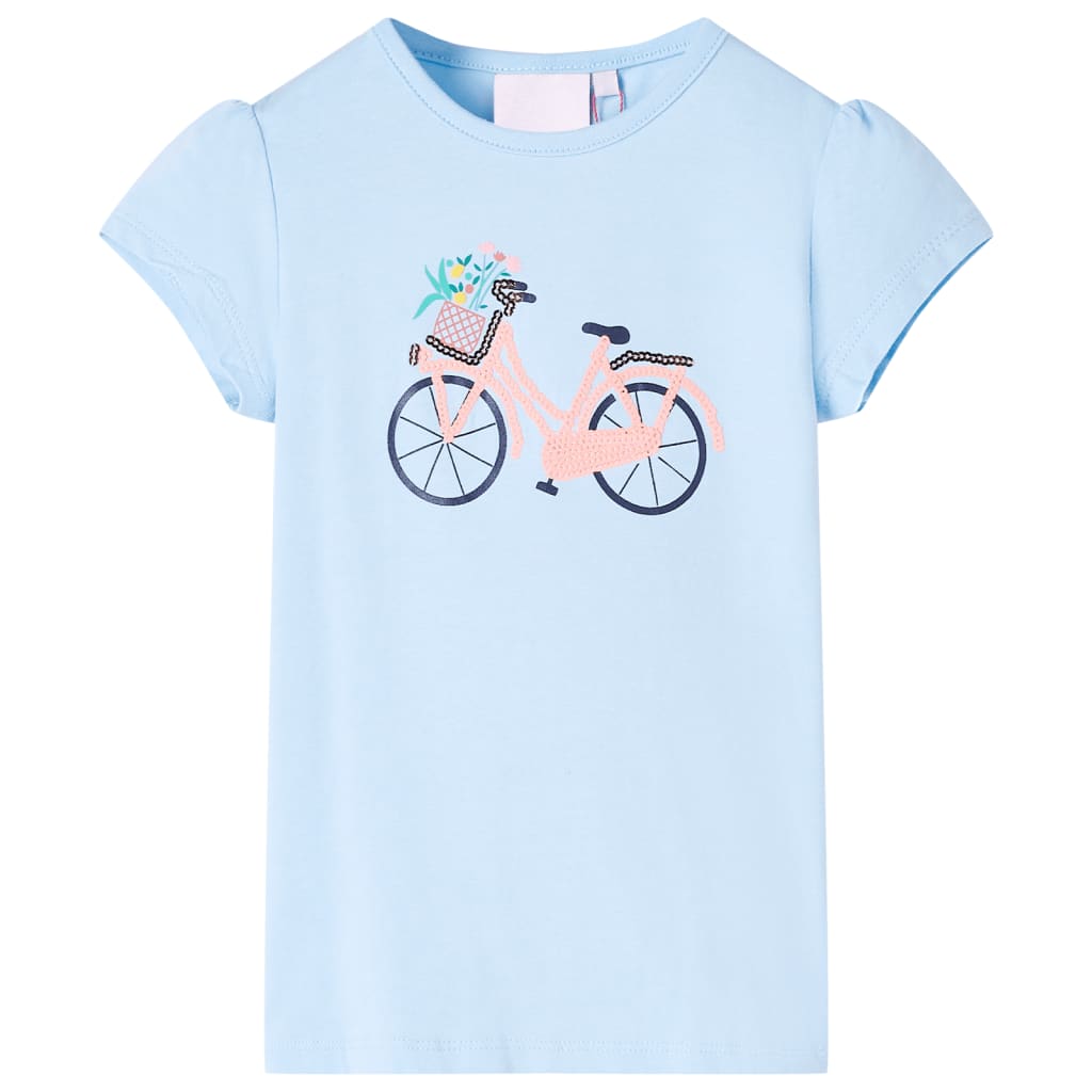 Kids' T-shirt Light Blue 116 - Merlin Deals