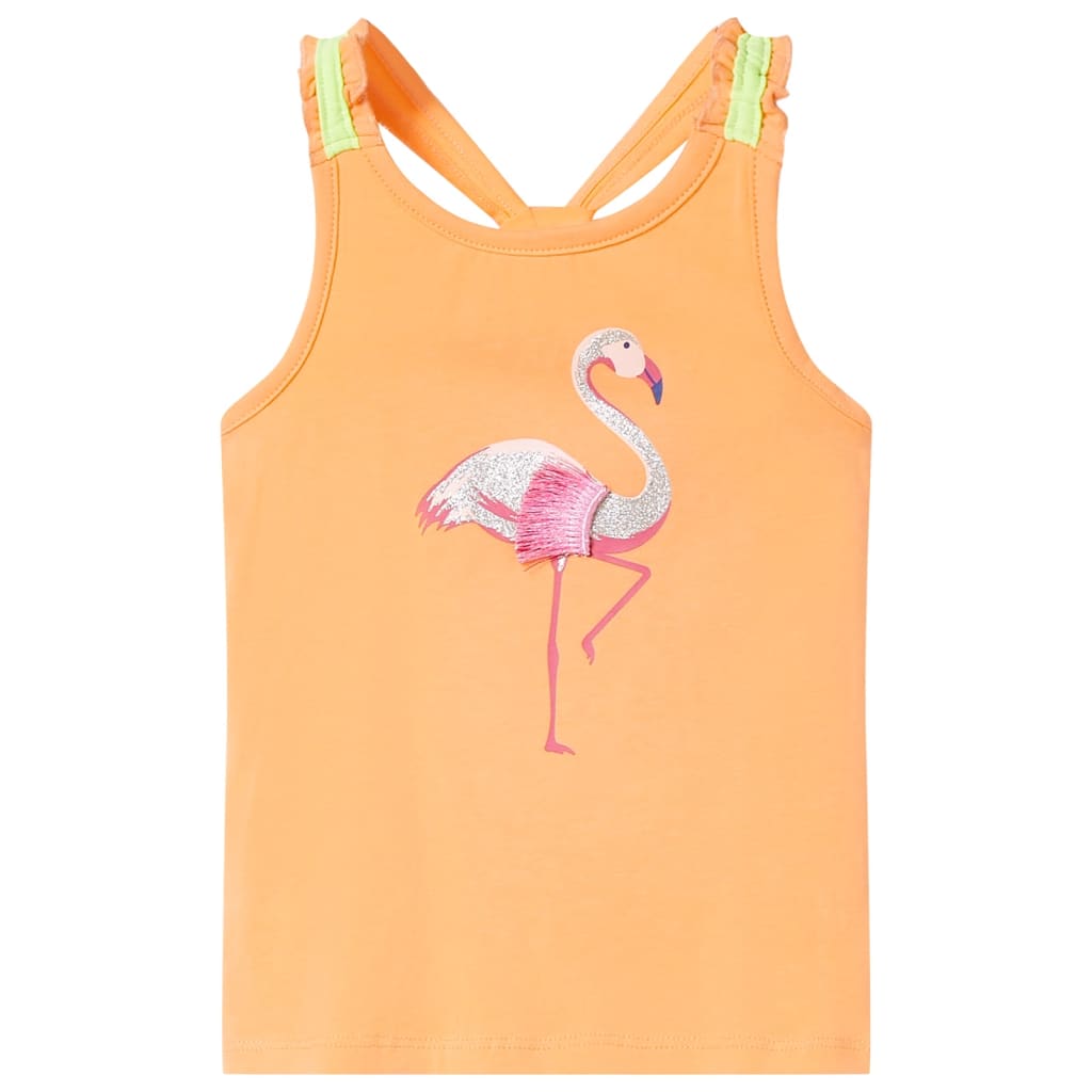 Kids' Tank Top Bright Orange 128 - Merkel Designers