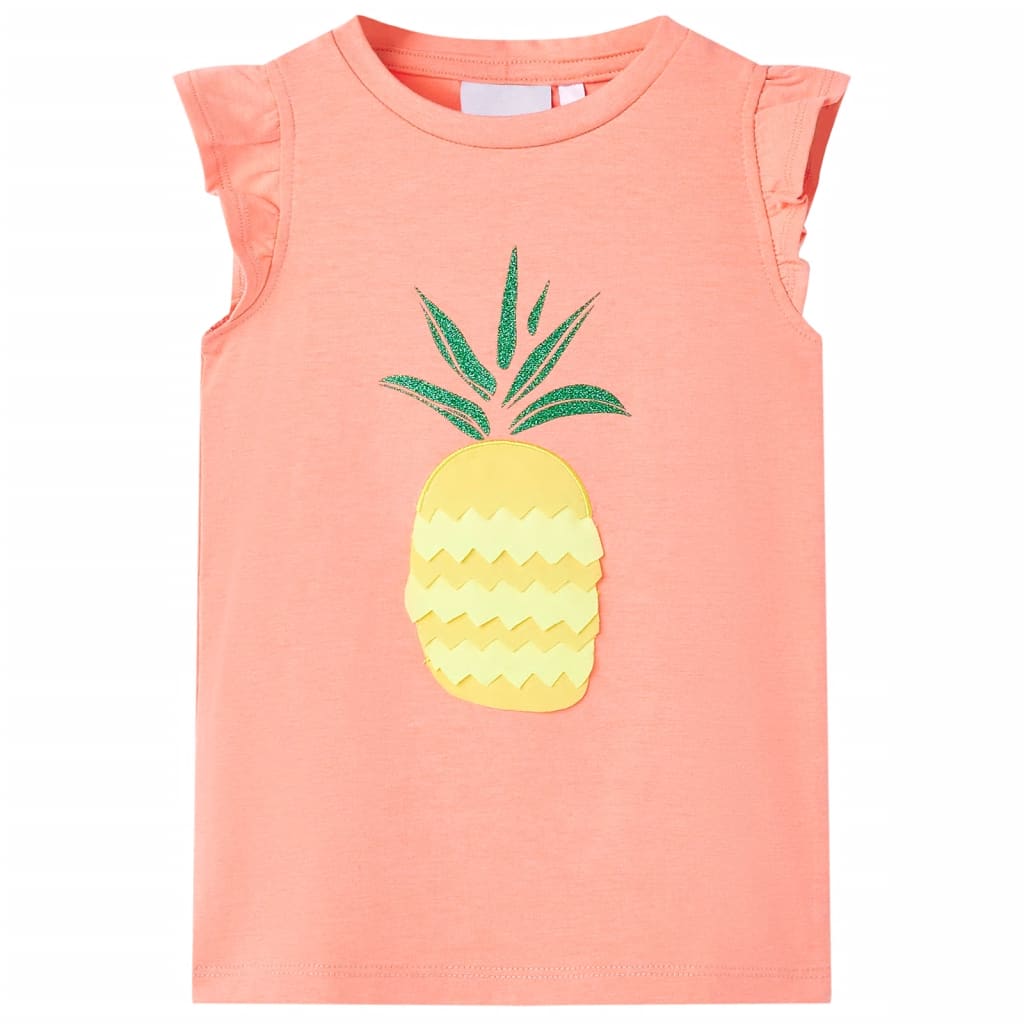 Kids' T-shirt Neon Coral 128 - All Things Good