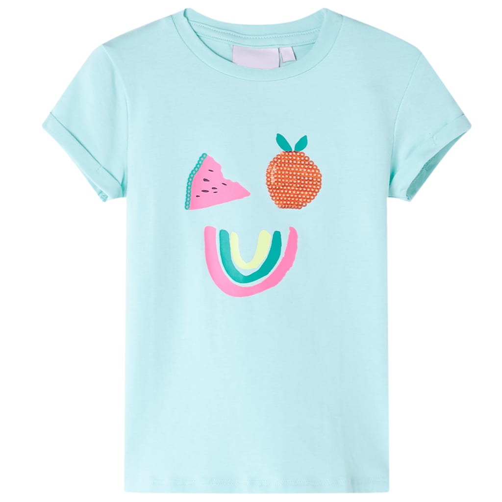 Kids' T-shirt Light Aqua 116 - Sid & Sam