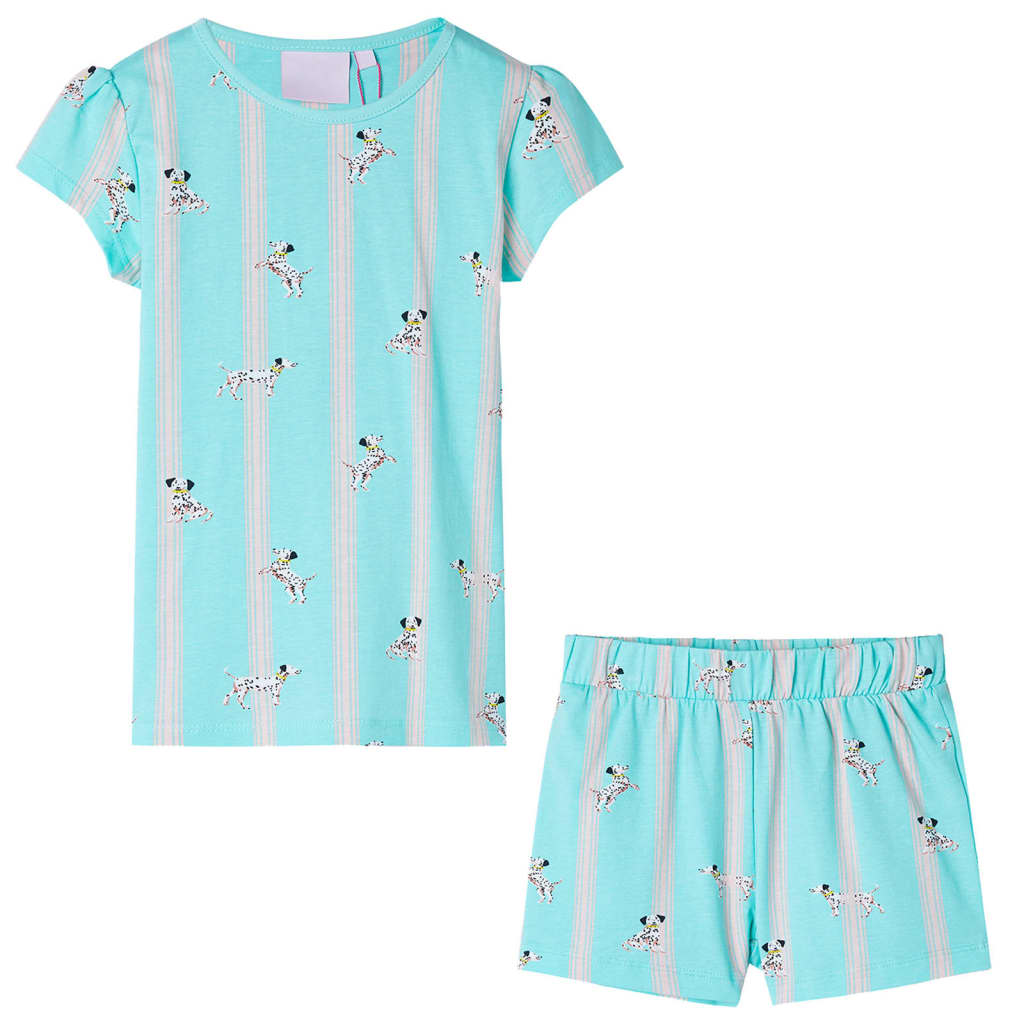 Kids' Pyjamas with Short Sleeves Ecru 104 - Casper Homes