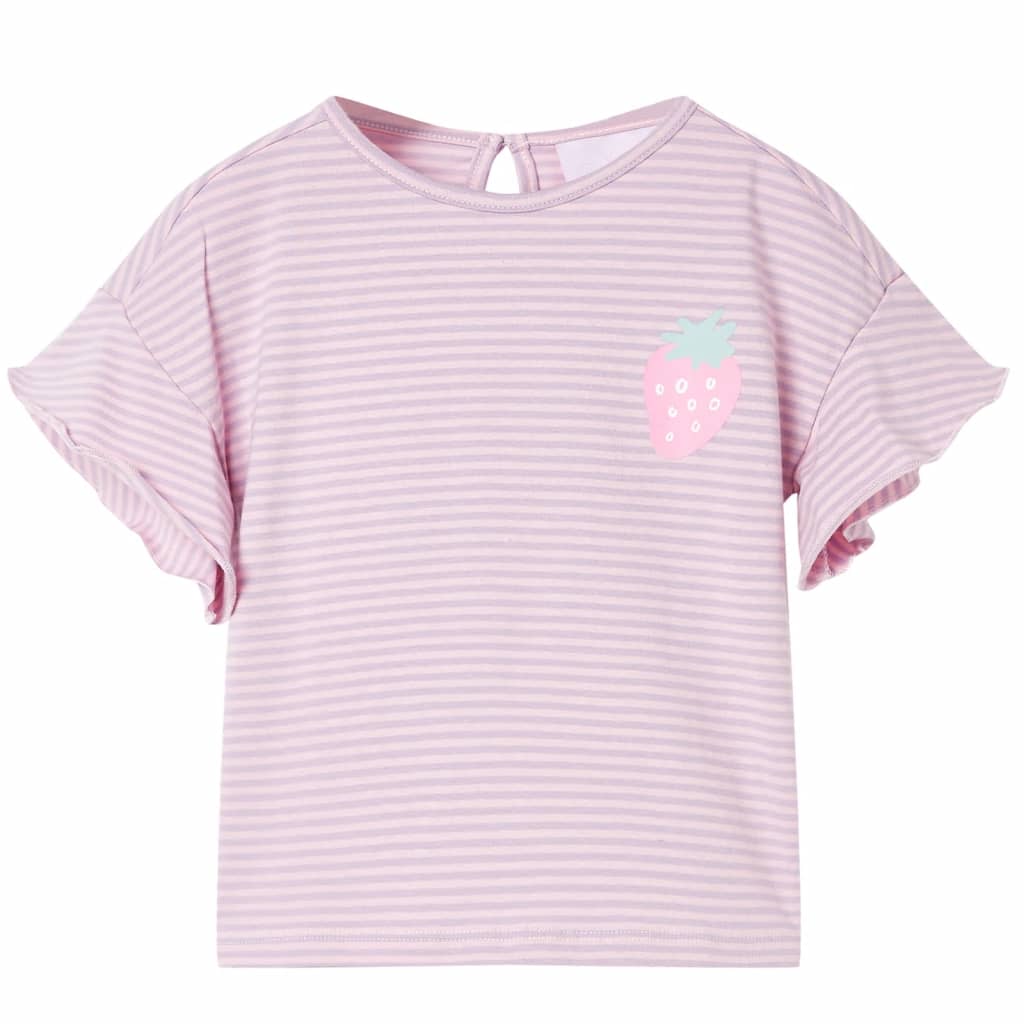 Kids' T-shirt with Ruffled Sleeves Lila 104 - Style and Chic