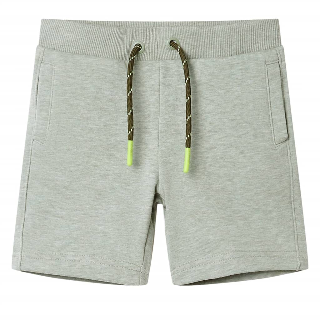 Kids' Shorts with Drawstring Light Khaki Melange 104 - All Things Good