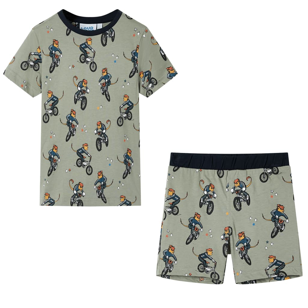 Kids' Pyjamas with Short Sleeves Light Khaki 104 - Direct Imports