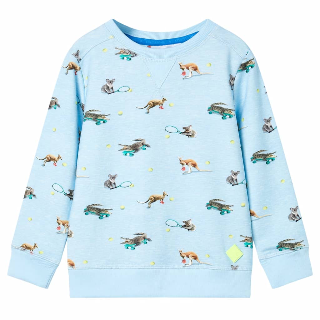 Kids' Sweatshirt Light Blue Melange 104 - Style and Chic