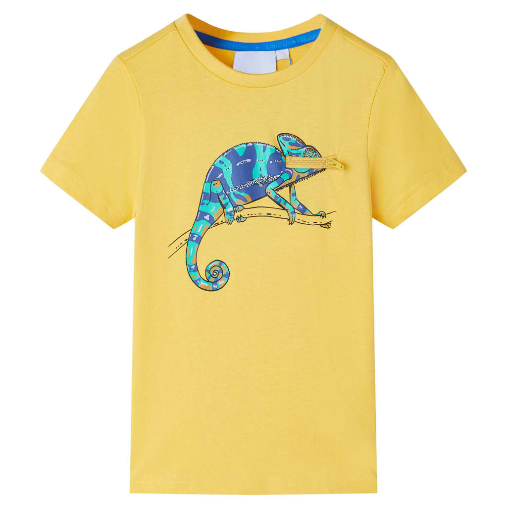 Kids' T-shirt with Short Sleeves Light Ochre 116 - All Things Good