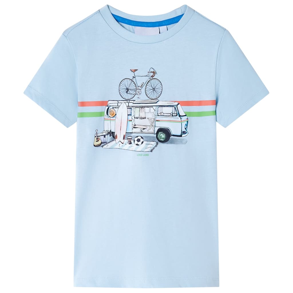 Kids' T-shirt Light Blue 128 - Sid & Sam