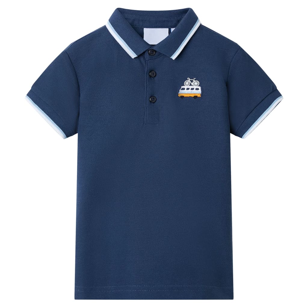 Kids' Polo Shirt Dark Blue 92 - Merlin Deals