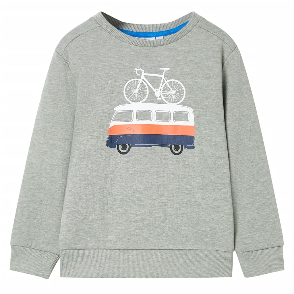 Kids' Sweatshirt Light Khaki Melange 104 - The Home Maker