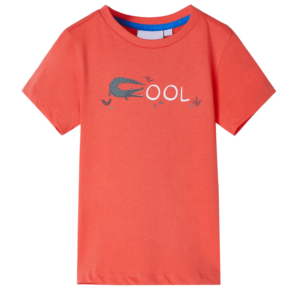 Kids' T-shirt with Short Sleeves Light Red 140 - Tyrell & Tyrell