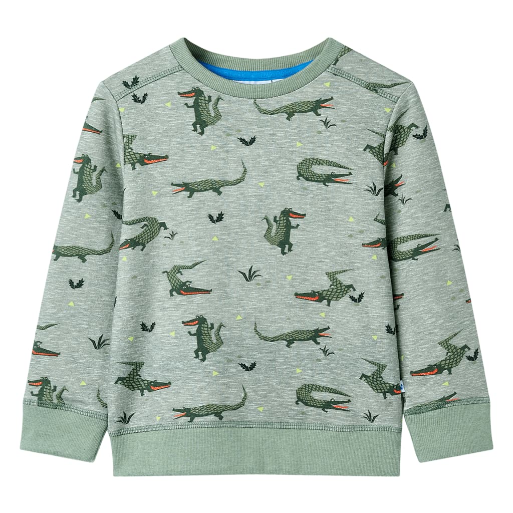 Kids' Sweatshirt Light Khaki Melange 140 - Direct Imports