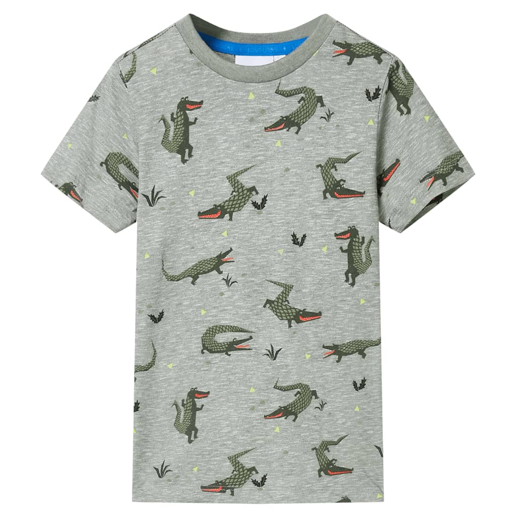 Kids' T-shirt Light Khaki Melange 128 - All Things Good