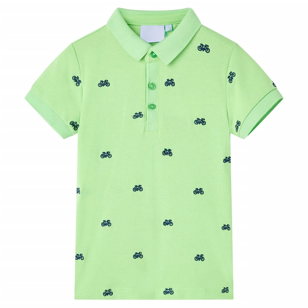 Kids' Polo ShirtÂ Neon Green 116 - All Things Good