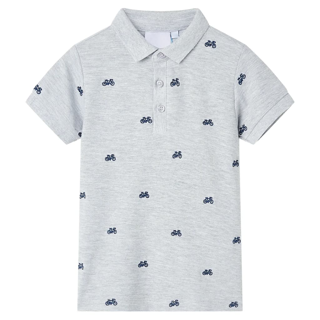 Kids' Polo ShirtÂ Grey Melange 140 - All Things Good